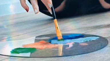 Naked artist open to art