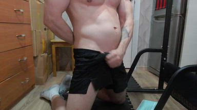 Cumming on knees