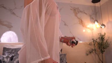 Oily erotic show wet t-shirt🔥
