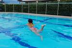 Swimming in the pool
