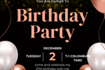 birthday invitation