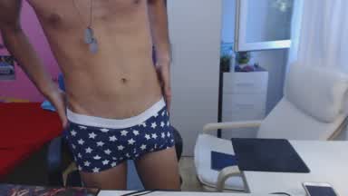 6 7:44 nice boxers hot cum on body