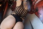 Slut hut lingerie modeling