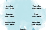 My schedule