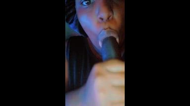 Sucking my favorite big black cock