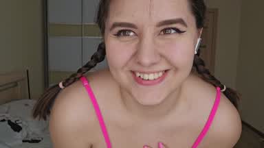 blowjob and pussy play W dildo