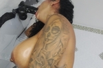Sucking a black cock