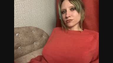 in fishnet pantyhose