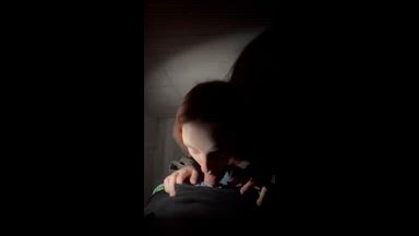sofi and liam — blowjob in the toilet