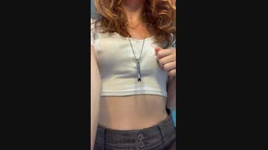 Playing with Perky Breasts