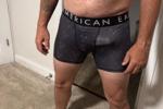 Hard in boxers