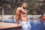 By the pool