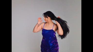 A beautiful sparkling dress for a New Year's corpo