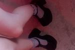 Feet in stockings