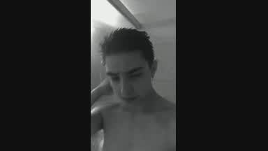 Taking a shower