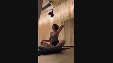 My morning yoga 🎶🙌