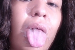 my face covered in cum