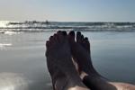 Relaxed on the beach