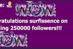 250 000 FOLLOWERS !!!!