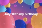 My birthday