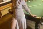 Billiards and a sexy girl