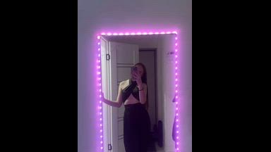 In an open dress