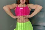 Flexing posing