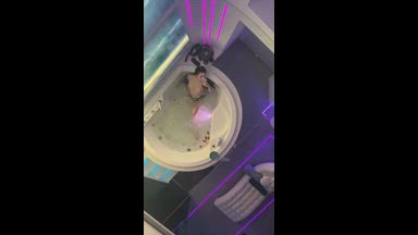 Topless Mistress enjoys the Jacuzzi
