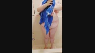 Taking a shower