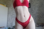 red sexy lingerie