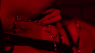 clamps on my clitoris a true pleasure of slave