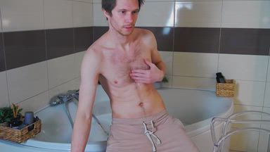 hot show in the bathroom
