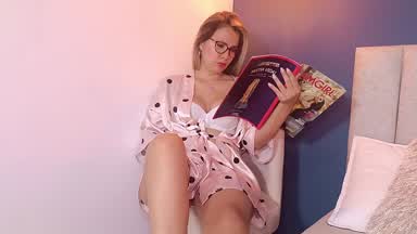 white lingerie and pussy fingering