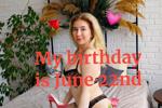 June 22 My birthday