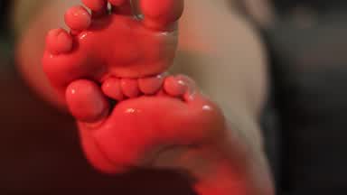 Oiled feet