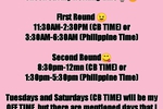 MY SCHEDULES