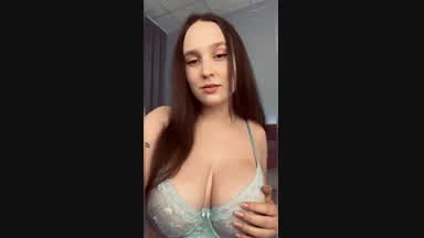 Big tits in oil