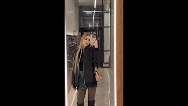 Showing off in front of the mirror
