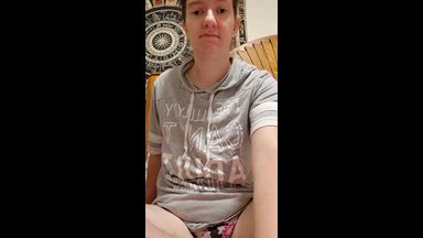 alexis โ Hairy Pussy Masturbation (grey shirt) 2