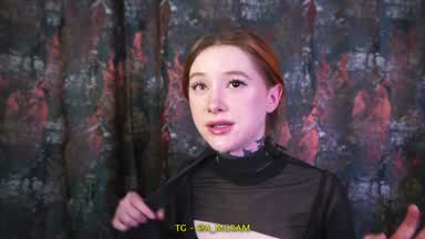 Luna destroys someone's throat with a dildo?