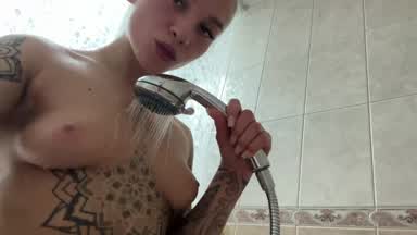 wet pussy in shower