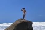 On the beach