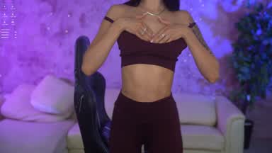 Tina striptease, boobs massage by Brendi