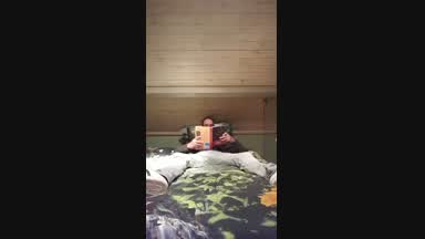Ignoring, reading a book