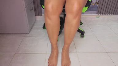 A little bit of feet, ends up in my hands