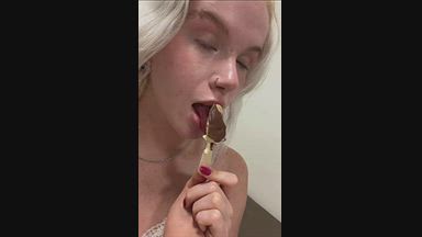 mia — Sucking greedy on my ice cream