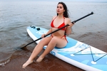 wet girl on a sap board💦