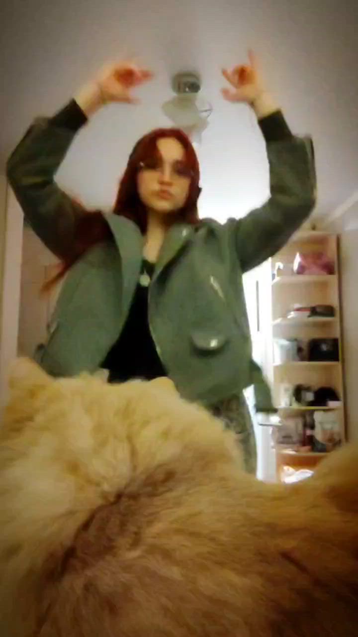 dancing with my cat