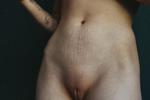 wax on naked body?