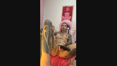 playing with dildo and domi <3